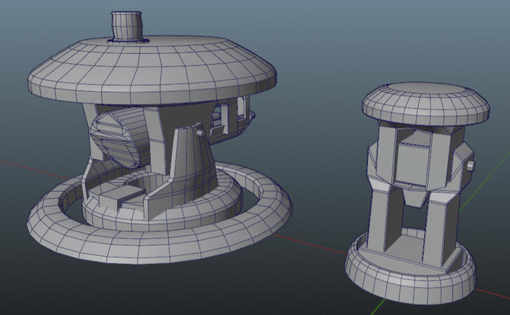 Scrap TF2 turrets remake- Back view