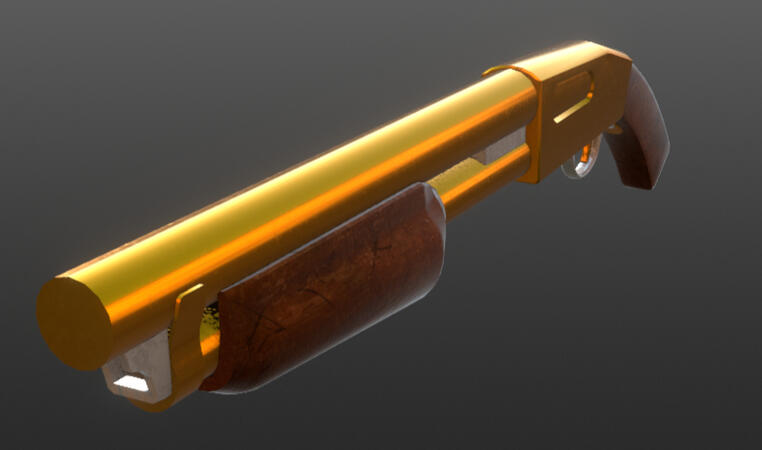 Quixel Mixer smart material test (model used: Shotgun from TF2 by VALVe)