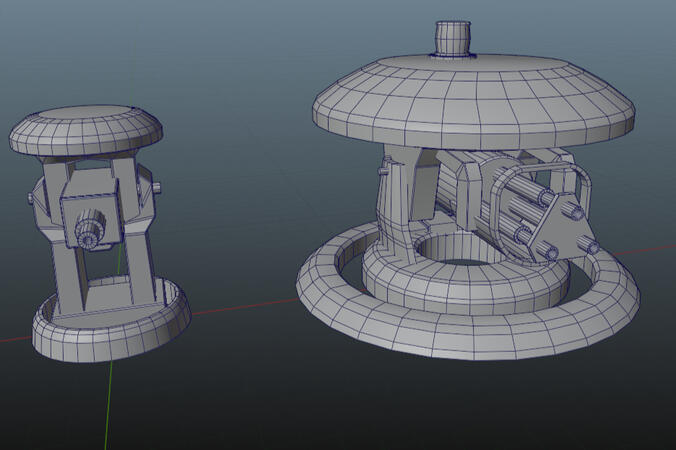 Scrap TF2 turrets remake - Front view